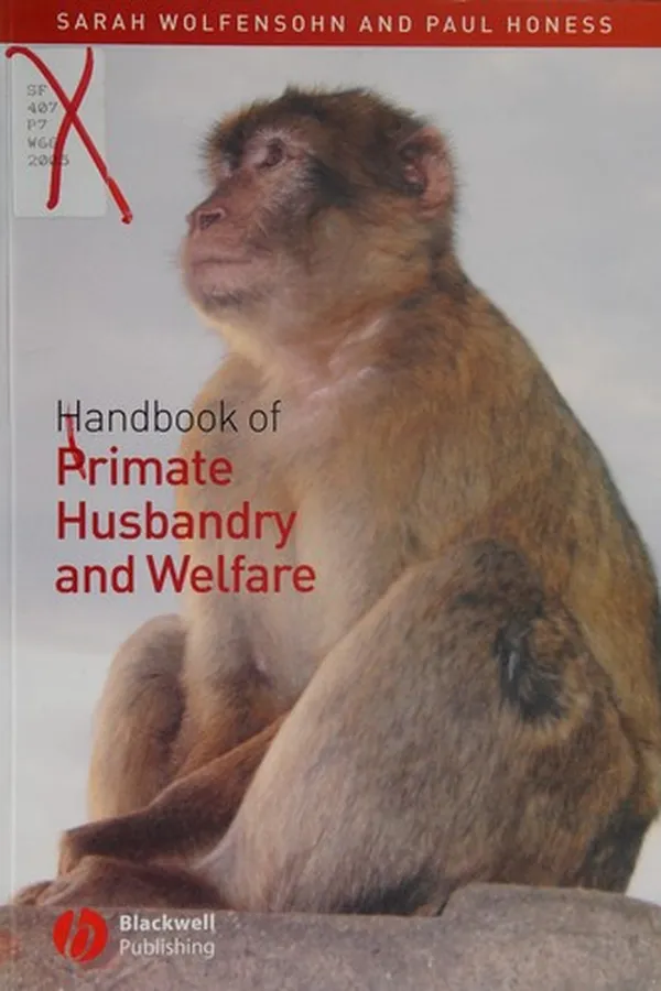 Capa de Handbook of Primate Husbandry and Welfare