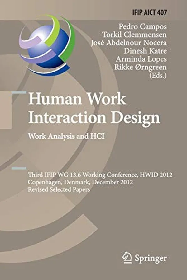 Capa de Human Work Interaction Design. Work Analysis and HCI