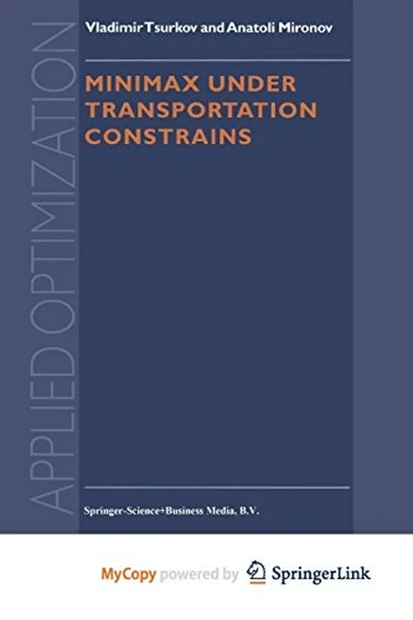Capa de Minimax Under Transportation Constrains