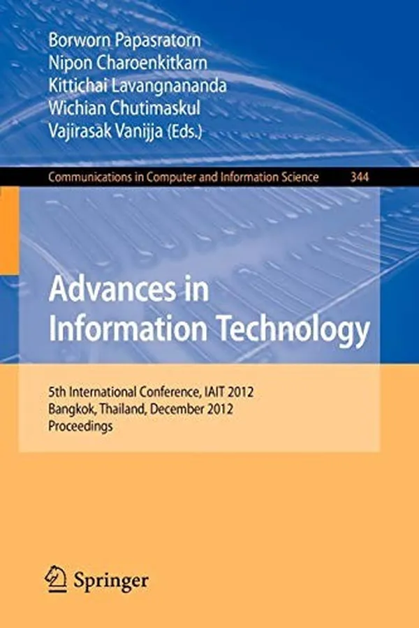 Cover of Advances in Information Technology