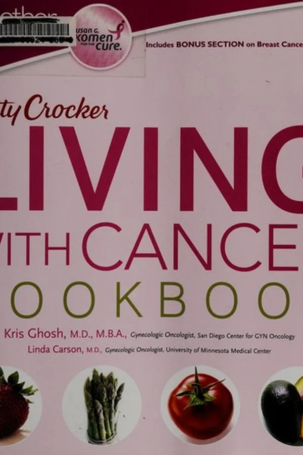 Capa de Betty Crocker living with cancer cookbook