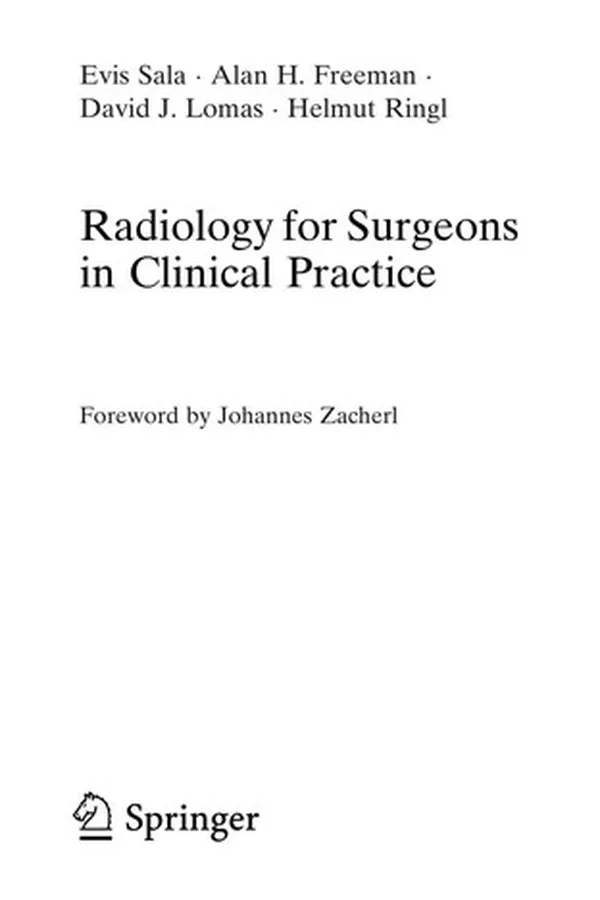Capa de Radiology for surgeons in clinical practice