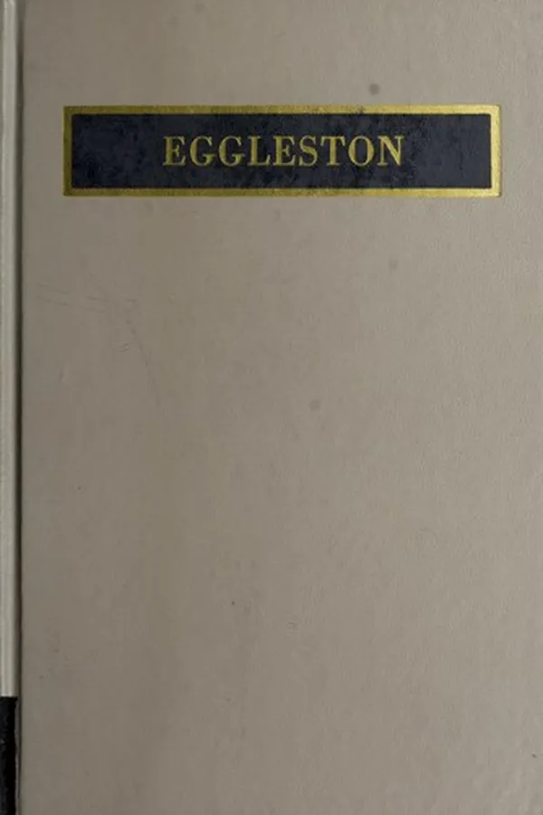 Capa de Edward Eggleston