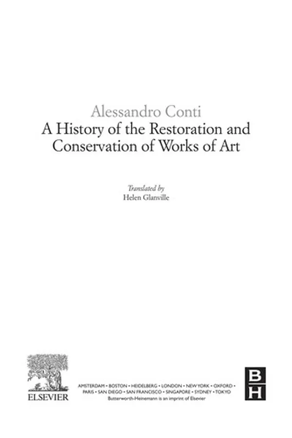 Capa de A history of the restoration and conservation of works of art