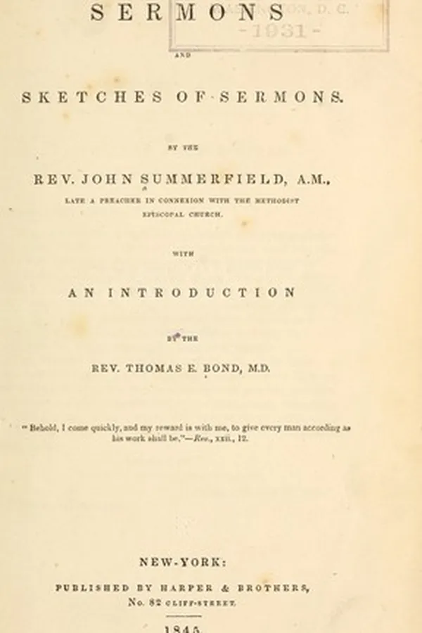 Capa de Sermons and sketches of sermons