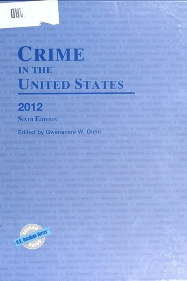 Capa de Crime in the United States 2012