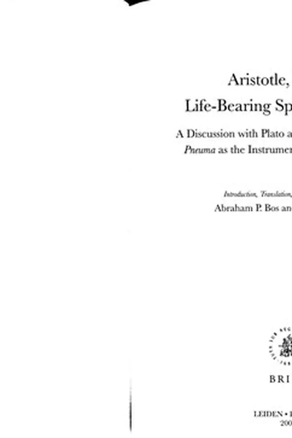 Capa de Aristotle, On the life-bearing spirit (De spiritu)