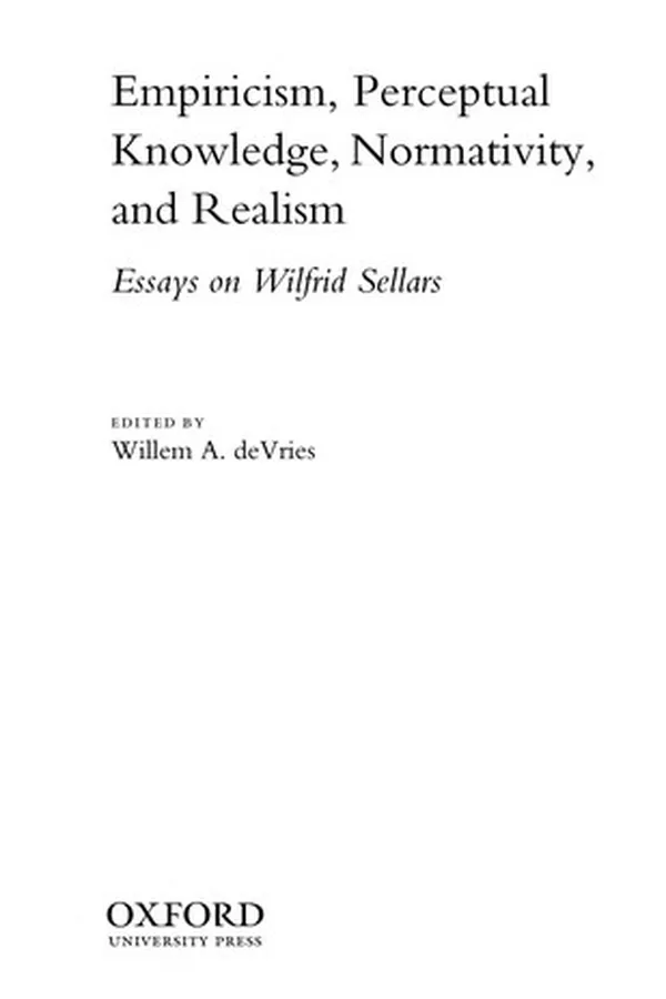 Capa de Empiricism, perceptual knowledge, normativity, and realism