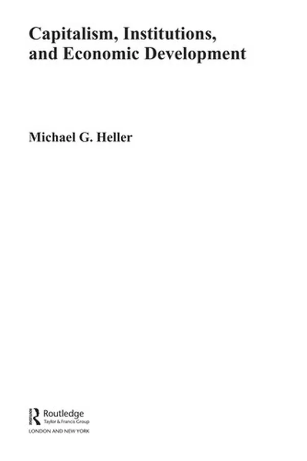 Capa de Capitalism, institutions and economic development