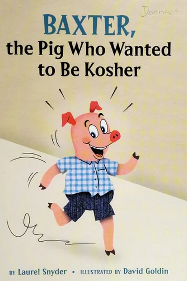 Capa de Baxter, the pig who wanted to be kosher