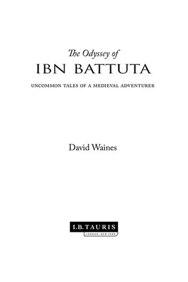 Capa de The odyssey of Ibn Battuta