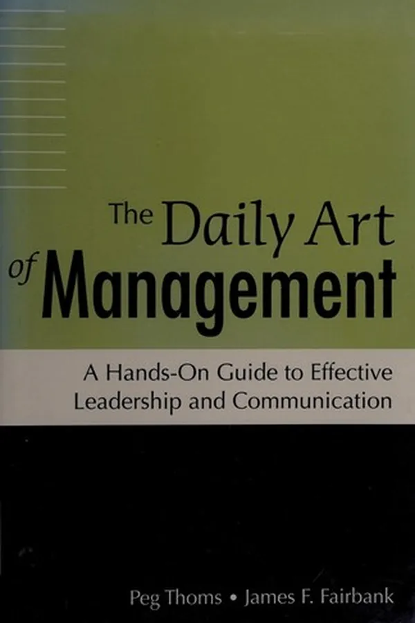 Capa de The daily art of management