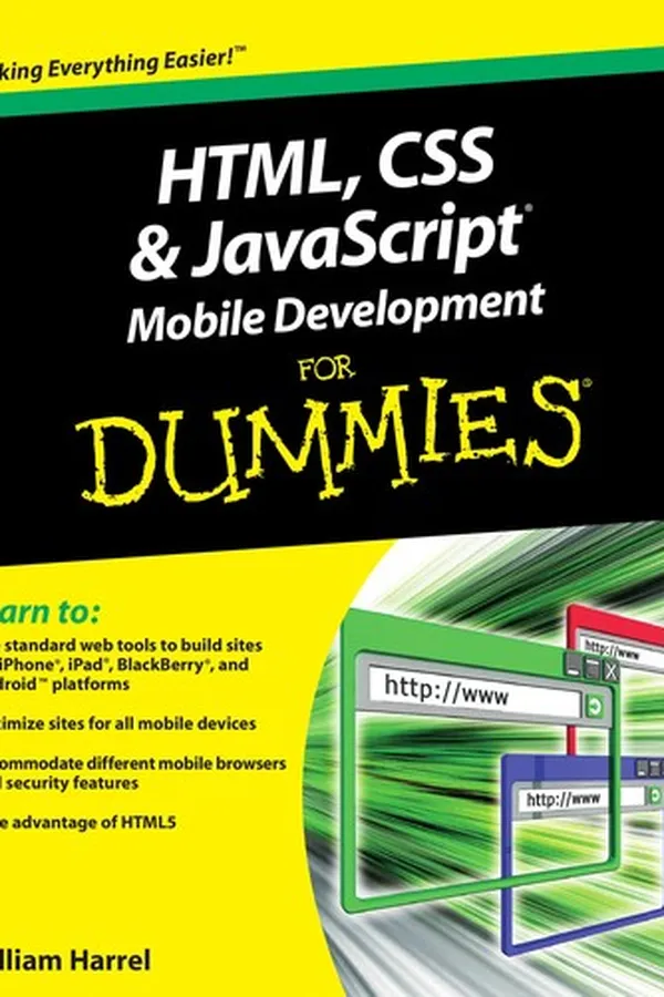 Capa de HTML, CSS, and JavaScript Mobile Development for Dummies