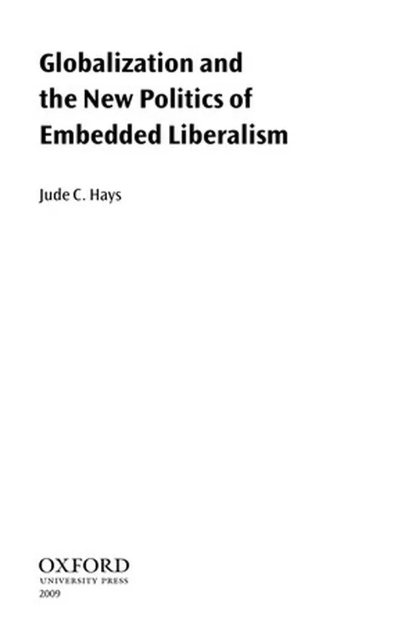 Capa de Globalization and the new politics of embedded liberalism
