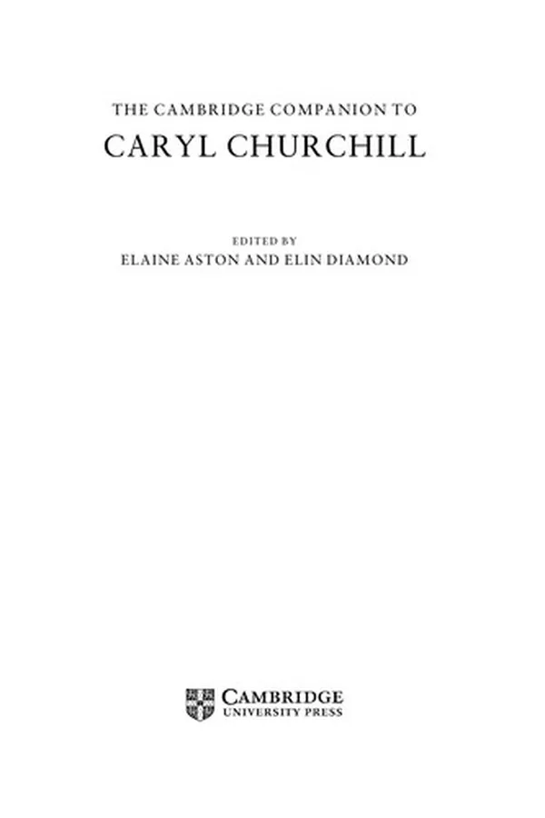 Capa de The Cambridge Companion to Caryl Churchill