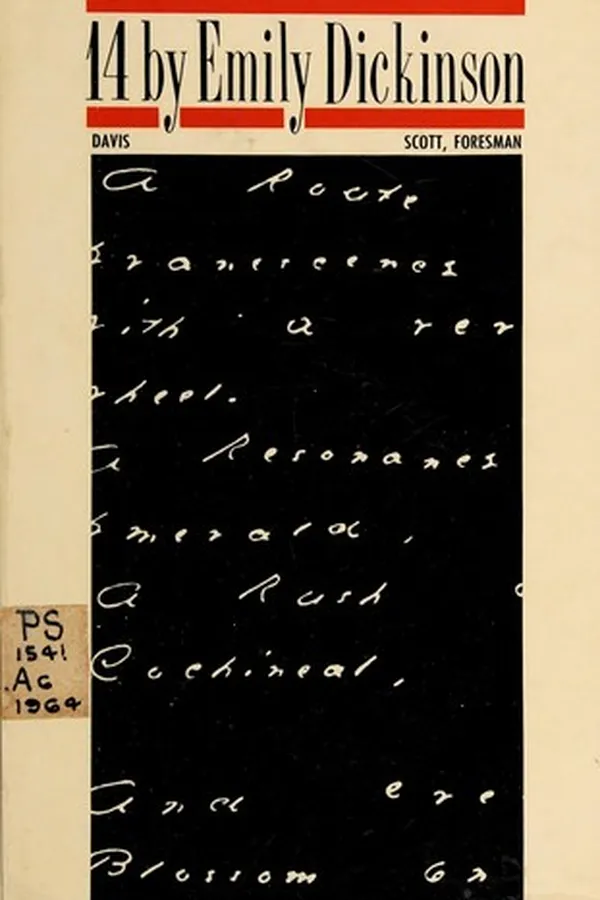 Capa de 14 by Emily Dickinson, with selected criticism
