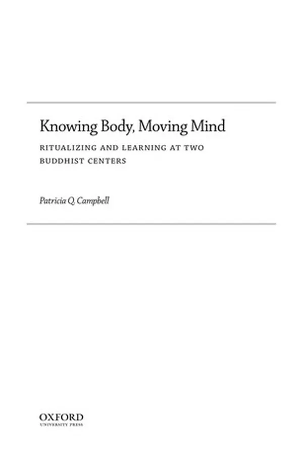 Capa de Knowing Body, Moving Mind