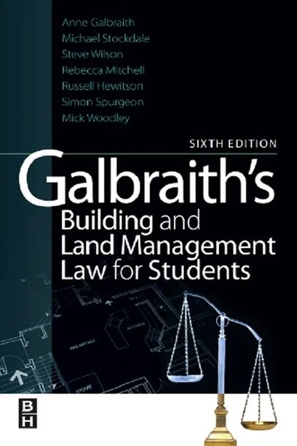 Capa de Galbraith's building and land management law for students