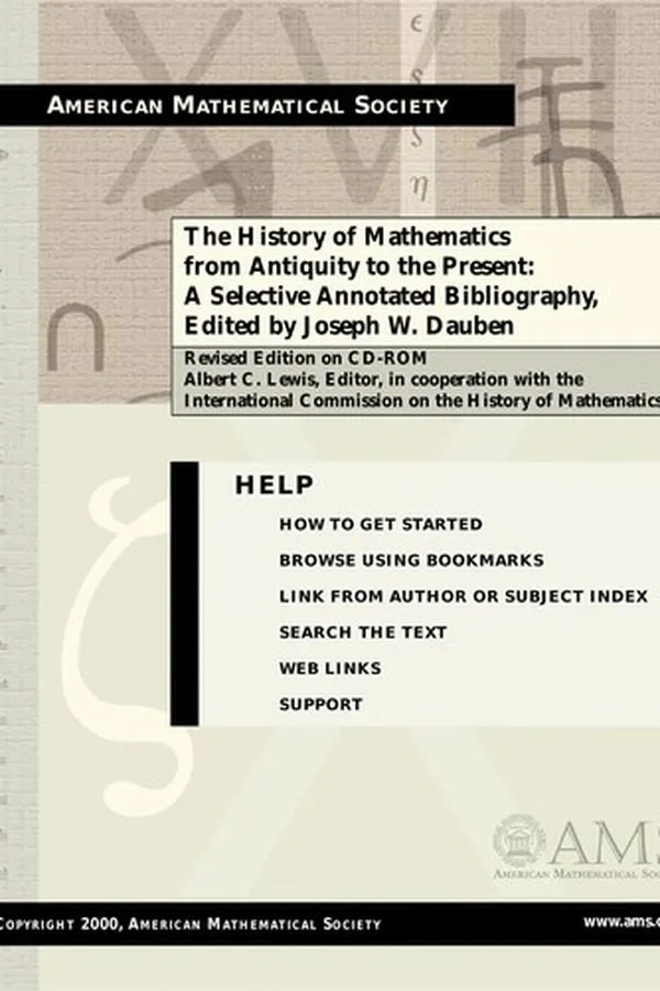 Capa de History of Mathematics from Antiquity to the Present