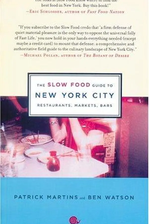 Capa de The Slow Food guide to New York City