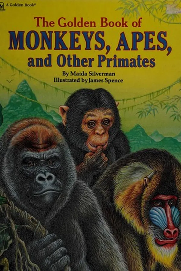 Capa de The Golden book of monkeys, apes, and other primates