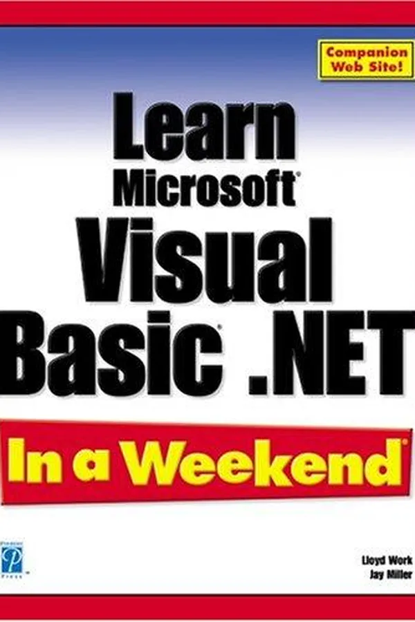 Capa de Learn Microsoft Visual Basic.NET in a weekend