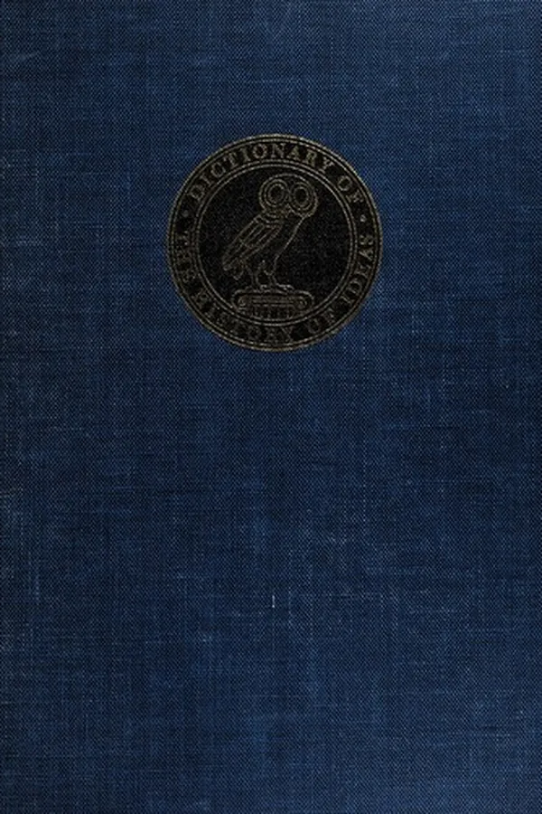 Capa de Dictionary of the history of ideas