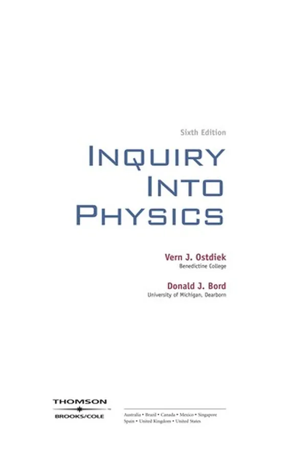 Cover of Inquiry into physics