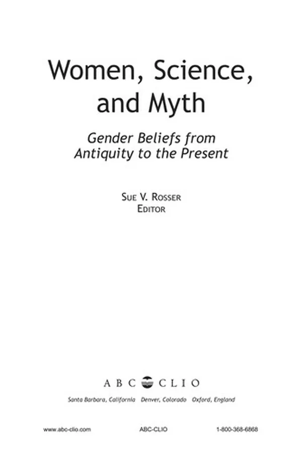 Capa de Women, science, and myth