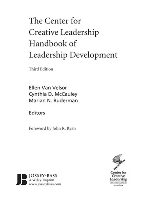 Capa de The Center for Creative Leadership Handbook of Leadership Development