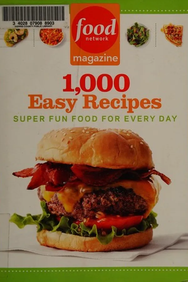 Capa de Food network magazine's 1,000 easy meals