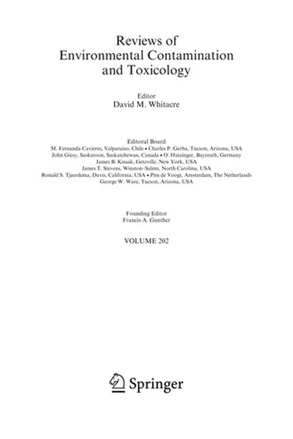Capa de Reviews of Environmental Contamination and Toxicology