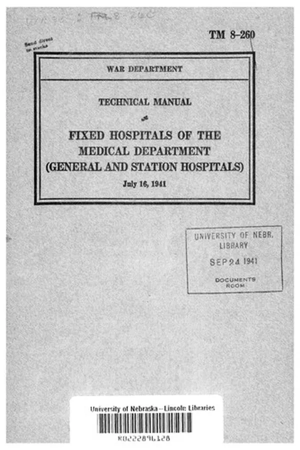 Capa de Fixed hospitals of the Medical Department