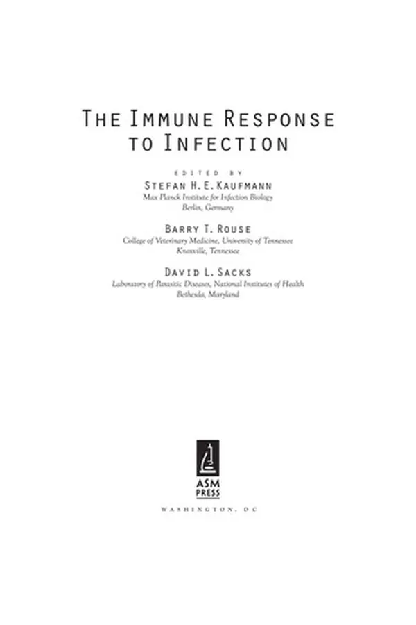 Capa de The immune response to infection