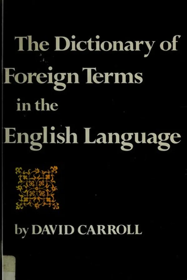Capa de Dictionary of Foreign Terms