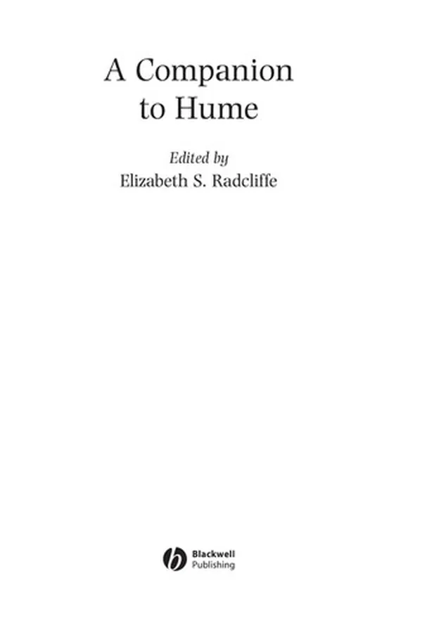 Capa de A Companion to Hume
