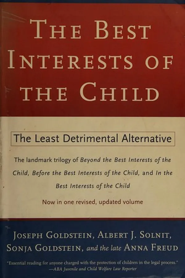 Capa de The best interests of the child