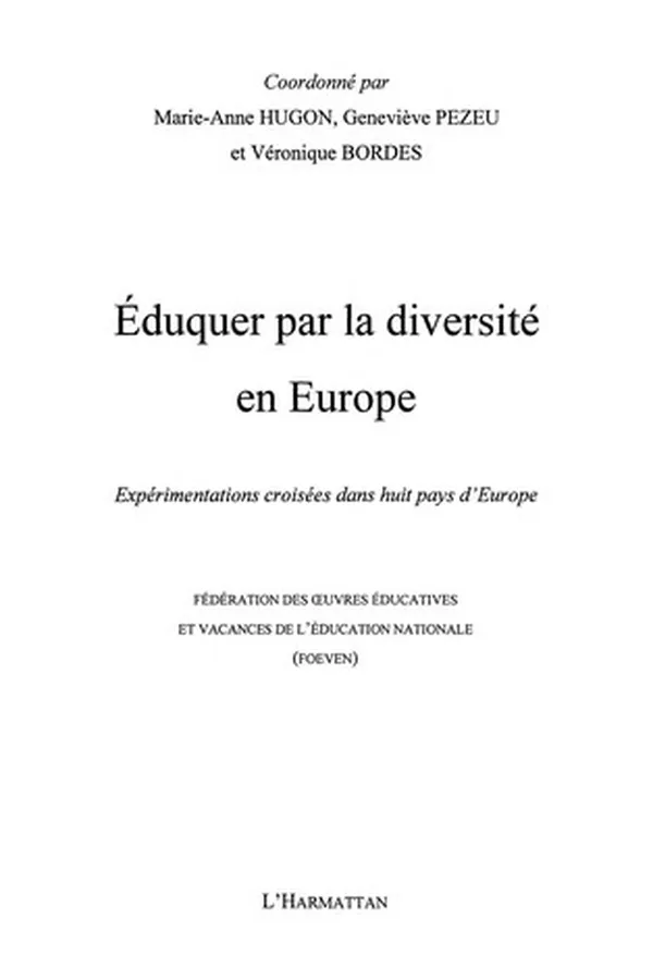 Capa de E duquer par la diversite  en Europe