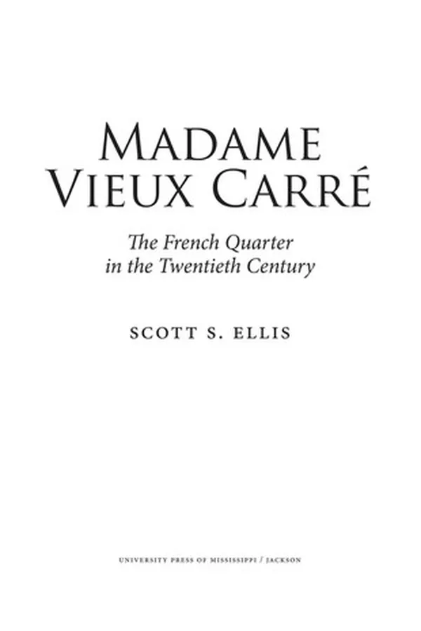 Capa de Madame Vieux Carré