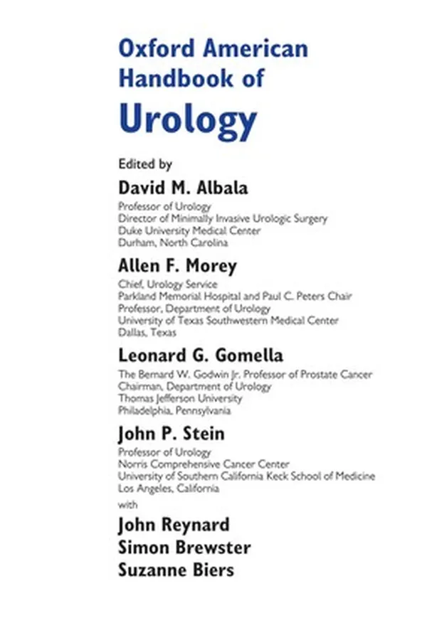 Capa de Oxford American handbook of urology