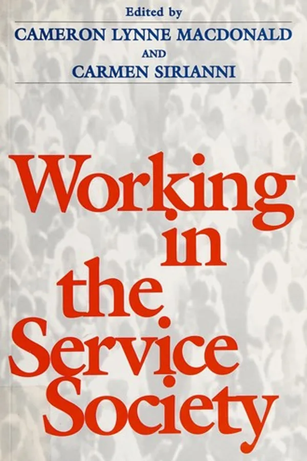 Capa de Working in the service society