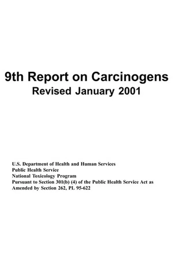 Cover of 9th report on carcinogens