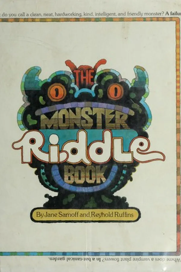Cover of The monster riddle book