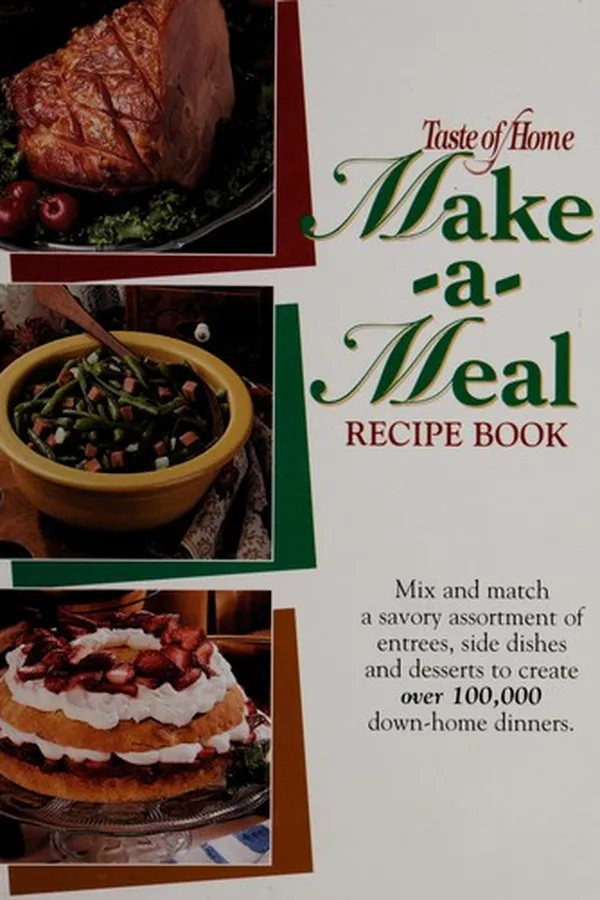 Capa de Taste of home make-a-meal recipe book