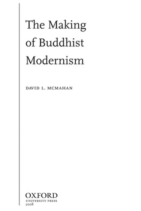 Capa de The making of Buddhist modernism