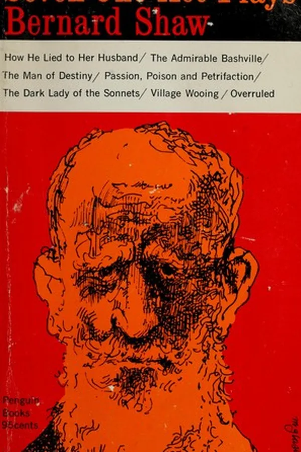 Capa de Seven Plays (Arms and the Man / Candida / Cæsar and Cleopatra / Devil's Disciple / Man and Superman / Mrs. Warren's Profession / Saint Joan)