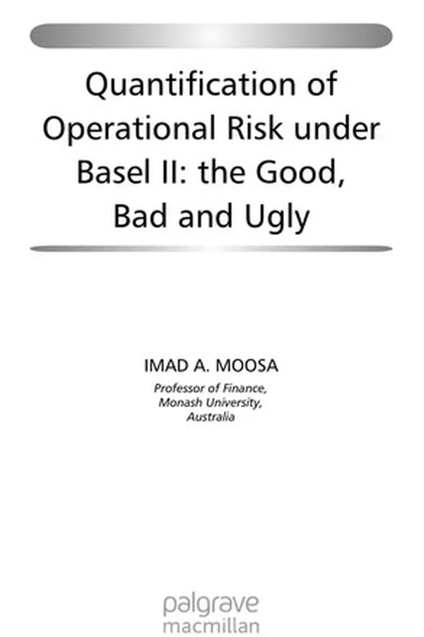 Capa de Quantification of operational risk under Basel II