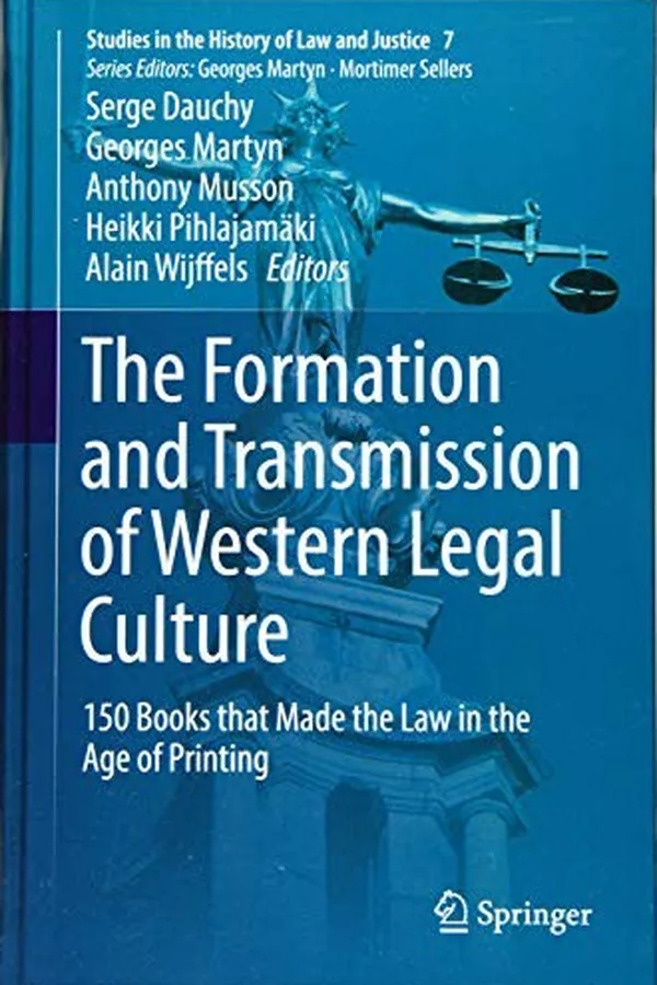Capa de The Formation and Transmission of Western Legal Culture