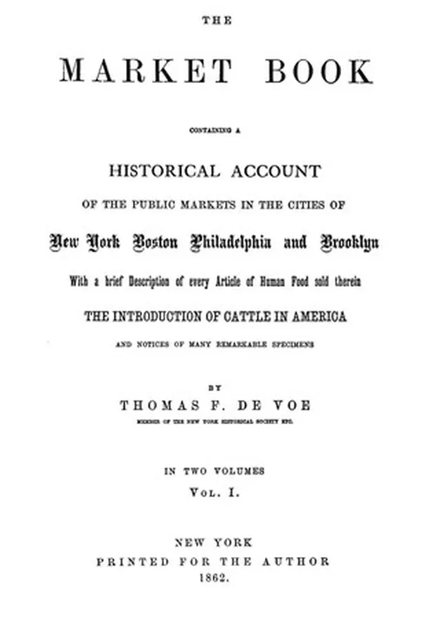 Capa de The market book