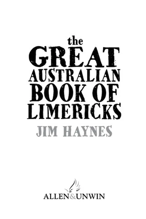 Capa de The great Australian book of limericks